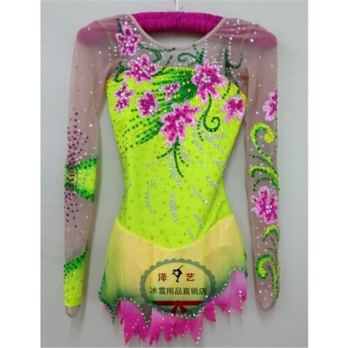 Girls Custom Figure Skating Dresses Graceful New Brand Ice Skating Dresses For Competition DR4113