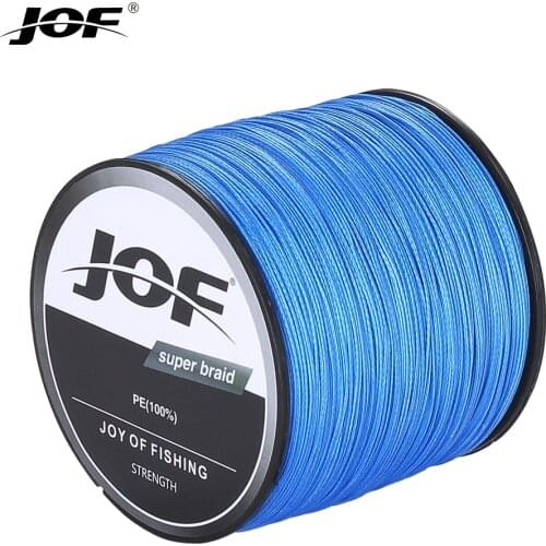 JOF 500M 100M Multicolour PE Braided Wire 4 Strands Multifilament Japanese Fishing Line Carp Finsing Line Tool For Finging