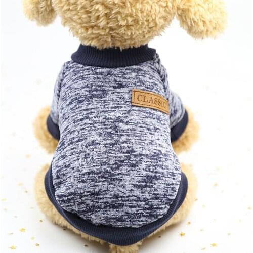 Dropshipping Dog Cats Clothes For Small Dogs Soft Pet Dog Sweater Clothing For Dog Winter Clothes Classic Multicolor Pet Outfit