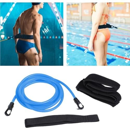 Adjustable Swimming Training Belt Elastic Resistance Rope Strength Training Tools for Adult and Children XR-Hot