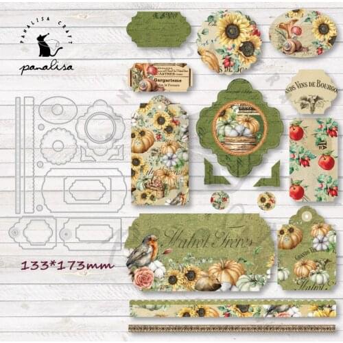 Panalisacraft basic big frame tags Metal Cutting Dies Stencils for DIY Scrapbooking/album Decorative Embossing DIY Paper Cards