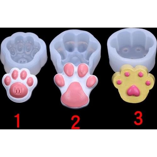 Dog Claw Silicone Mold Mousse Cake Footprint Jelly Mould 19-225