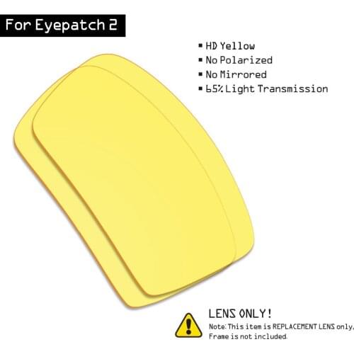 SmartVLT Sunglasses Replacement Lenses for Oakley Eyepatch 2 - HD Yellow