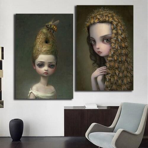Modern Mark-Ryden Wall Art Printed on Portrait Canvas Painting Picture Home Decoration for Bedroom Accessories Posters and Print