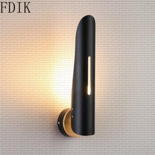 Modern Industrial Retro Wall Lamp Wrough Iron Bedside Light Hotel Corridor Wall Decoration Led Sconce Mirrors Lighting Fixture