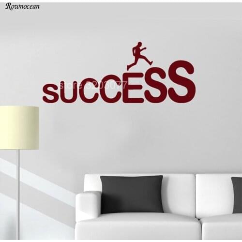 Charge Toward Success Motivation Office Quote Vinyl Home Decor Wall Stickers Decoration Window School Learn Room Text Mural H528