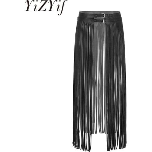 YiZYiF Women's Leather Skirts