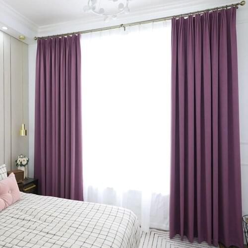 Chicity Luxury Bedroom Blackout curtains for living room room Solid curtain for kitchen Window Customized