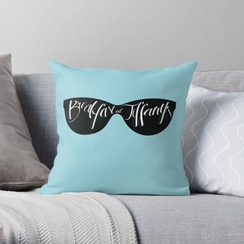 Breakfast at Tiffanys Throw Pillow Cushion Cover Polyester throw pillows case on sofa home living room car seat decor 45x45cm