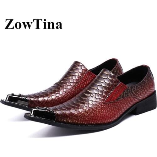 ZowTina Mens Leather Shoes