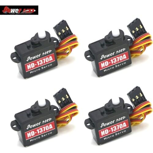 1 / 2 / 4pcs Power HD HD-1370A Micro Mini Servo 3.7G servo For RC Drone F3P EP200
