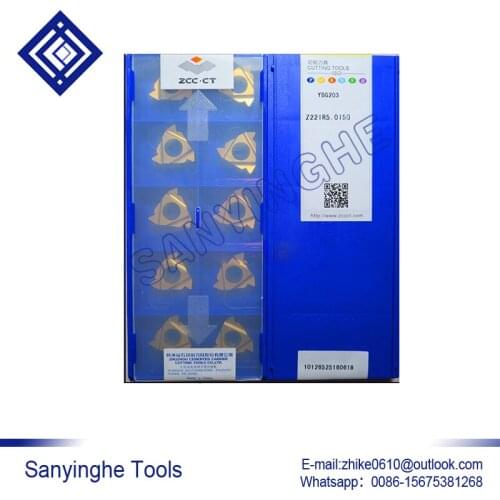 Free shipping high quality 10pcs/lots YBG203 Z22IR5.0ISO cnc carbide turning inserts threading inserts