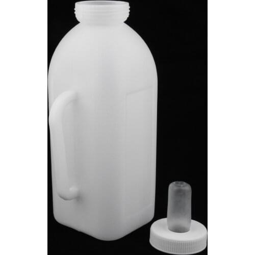 2L Calf Nursing Feeding Milk Bottle With Nipple Livestock Cow Cattle