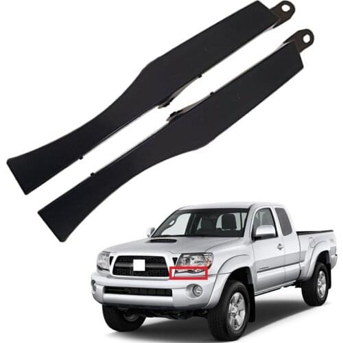 2 Pcs Car Front Bumper Headlight Filler Trim Panel Set For TOYOTA TACOMA 2005 2006 2007 2008 2009 2010 2011