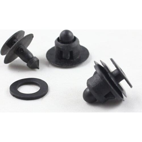 500pcs Brand New Black Plastic Clip Fastener Auto Door Panel Trim Retainers For Nissan Car accessories