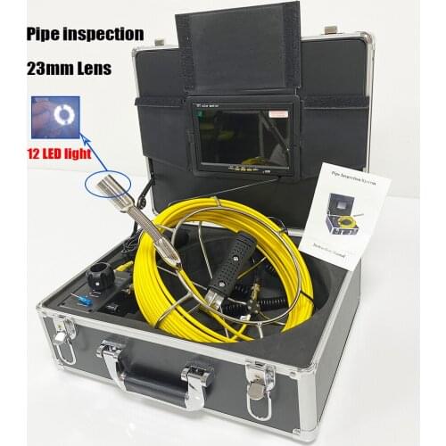 7inch LCD Monitor Drain Endoscope Inspection Camera Underwater Industrial Pipe Sewer Video Snake Camera with DVR