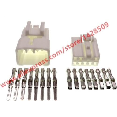 5 Sets 8 Pin Auto CD Wire Connector Automotive Multimedia Navigation Power Plug Female Male For Toyota