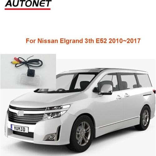 Autonet AHD720P Rear view camera For Nissan Elgrand E52//Serena c26 highway 2010~2017 CVBS backup camera/ license plate camera