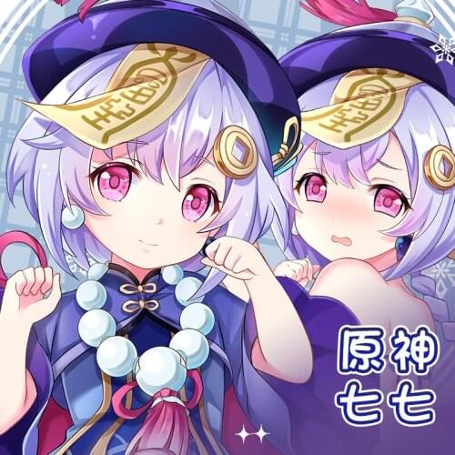 Anime Genshin Impact Qiqi Double-sided Hugging Body Dakimakura Pillow Case Otaku Cartoon Pillowcase Cushion Cover 160x50cm MKL