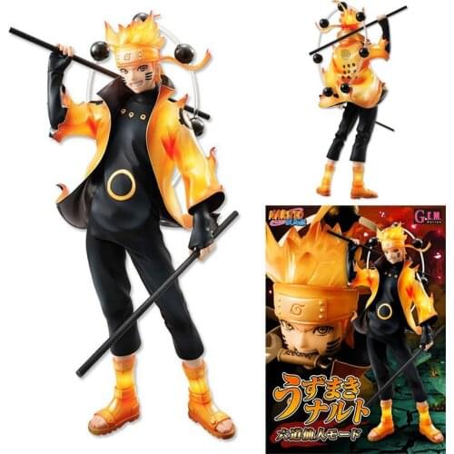 Naruto Anime Classic Character Doll Uzumaki Model Six Way Fairy Pattern Action Figure Color Box Accessories Toys Children Gifts