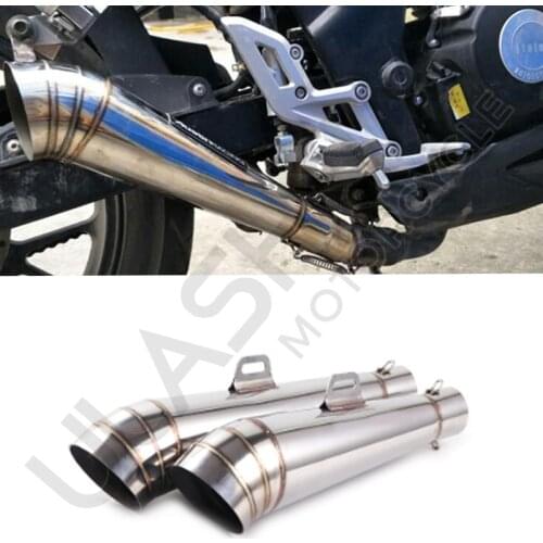 HP GP motorcycle exhaust pipe 304 stainless steel tube gp exhaust pipe Z1000 Z750 Z800 NINJA250 XMAX300 SMAX FZ8 RC390 ninja400