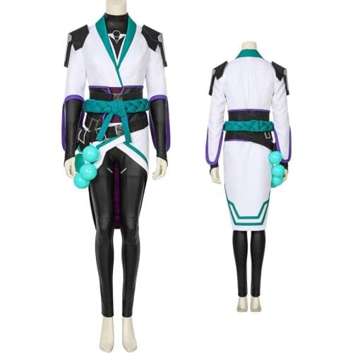 Game Valorant Sage Cosplay Costume Adult Halloween Fancy Suit Custom Made L321
