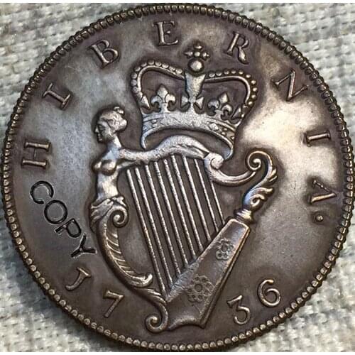 Ireland 1736 copy coins