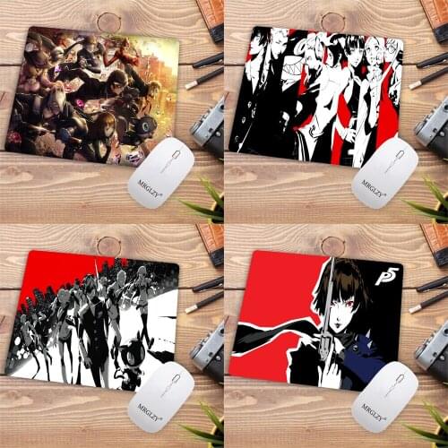 Mouse Pad Persona 5 Anime Dywan Gamer 25X20cm Gaming Accessories Varmilo Keyboard Computer Mousepad for CS GO LOL Desk Mat