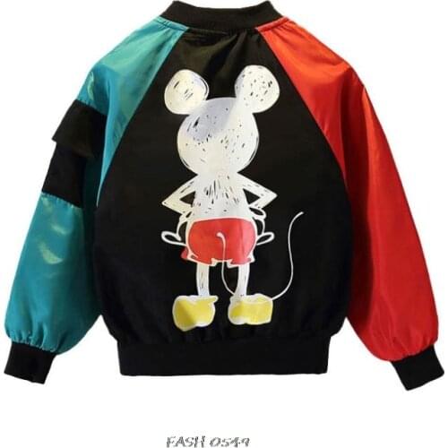 Frozen Boys Jacket 9 Spring 5 New Big Children 6 Wear 7 coat autumn girl 8 Childrens Jacket 10 12 Years Old Tide Mickey Mouse