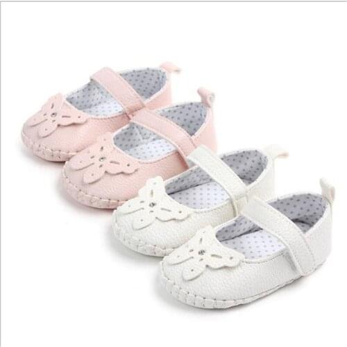 Fashion Baby Shoes Infants PU First Walkers Antislip Toddler Girls Princess Shoes