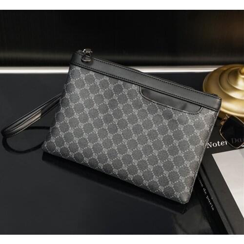 Fashion Cat Embroidery Clutch Men Animal Personality Mens Clutches Hanbags Envelope Bag Clutch With Shoulder Srap Crossbody Bag