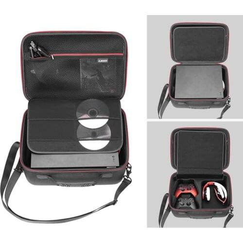 Newest EVA Hard Explosion-proof Travel Case For Xbox one X ONEX Console And Accessories Pouch Storage Box Shoulder Bag Handbag