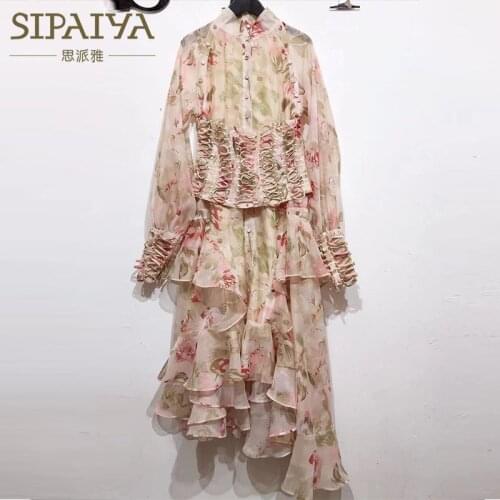 New European and American court womens dress in spring 2020