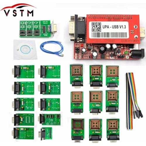 2018 New arrival UPA USB Serial Programmer Full Set V1.3 Popular Eeprom Universal Chip Programmer auto ECU Tool