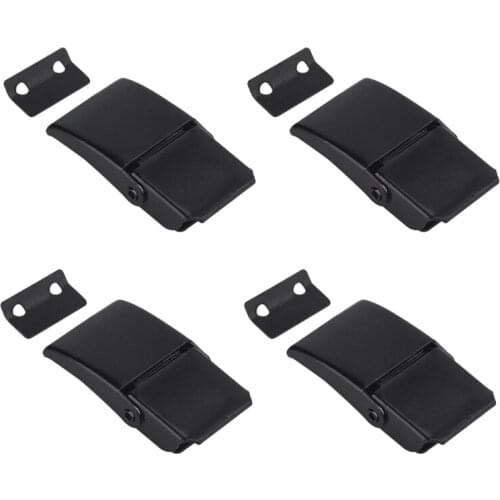 New 4 Pcs A27 Black Concealed Toggle Loaded Latch Catch Clamp for Case, Toolbox,Cleaner,Cabinet Boxes