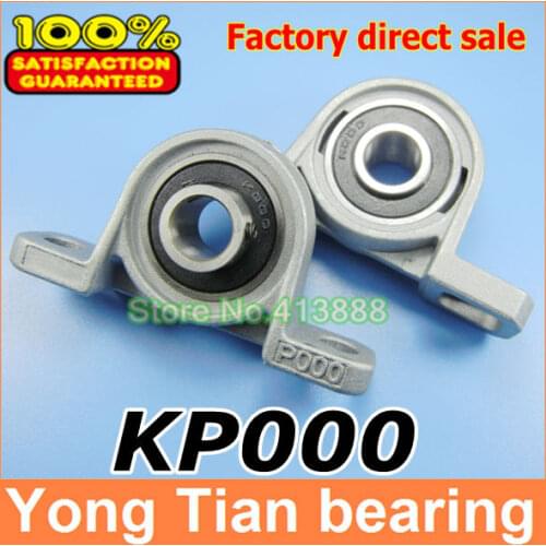10 mm caliber Zinc Alloy mounted bearings KP000 UCP000 P000 pillow block bearing housing