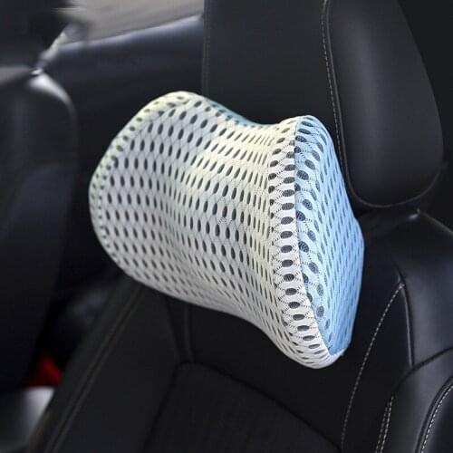 Luxury Memory Cotton 1pcs Car Head Rest Breathable Fabric Seat Lumbar Portable Back 2021 New Pad Car Styling Auto Accessories