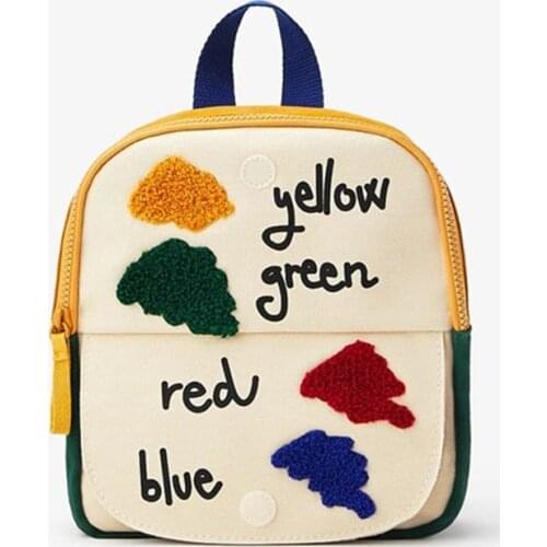 Stitching Flip School Bag For Boys and Girls Fun Small Color Backpack Shoulder Bag Children Bag Mini BAG