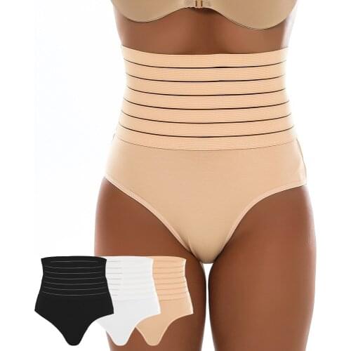 High Waist Briefs Plus Size Panties for Women Underwear Abdomen Cotton Underpants Solid Breathable Summer Female Intimates