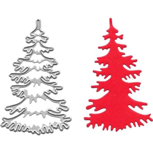 Cutting Die Christmas Tree Troqueles De Corte Card Making Album Decor Embossing Template Stencil Metal Dies Cut Handcraft DIY