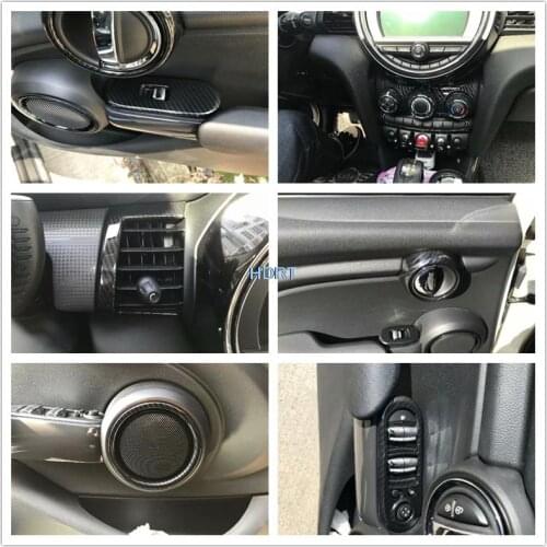Car Carbon Fiber Style Interior Decoration Modification Accessories For BMW MINI Cooper F54 F55 F56 F57 F60 2016 2017 2018 2019