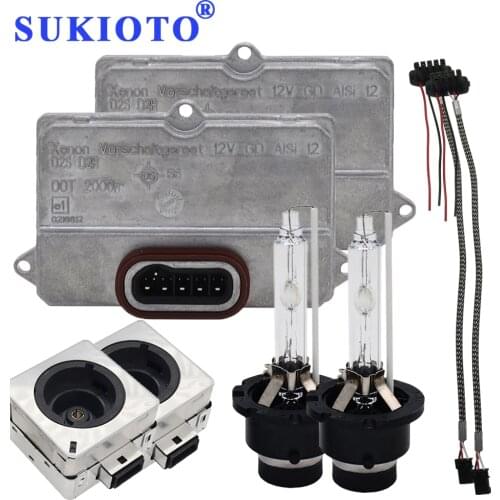 SUKIOTO Original D2S Ballast 4E0907476 5DV008290-00 Control Unit 55W D2S D2R ballast Headlight Kit 4300K-8000K xenon D2S GD ALSi