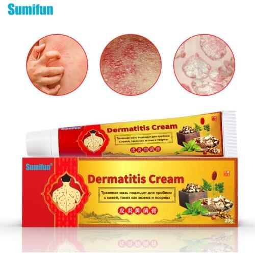 Sumifun 1Pcs Psoriasis Ointment Antibacterial Cream Dermatitis Eczema Treatment Skin Care Chinese Herbal Medicine P1140