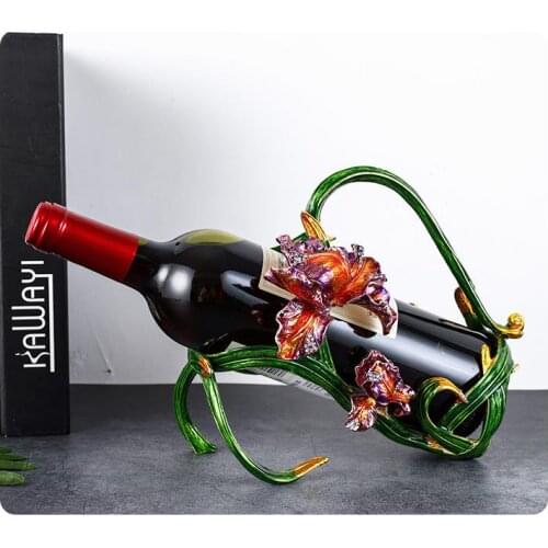 High-end European Creative Wine Wine Rack Metal Craft Wine Rack Decoration Elegant wine holder