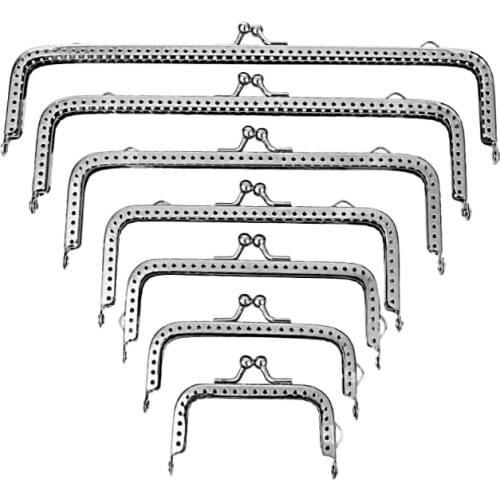 JAVRICK Square Purse Bag Metal Frame Kiss Clasp Lock Clip Bags Making DIY Craft Jewelry Findings