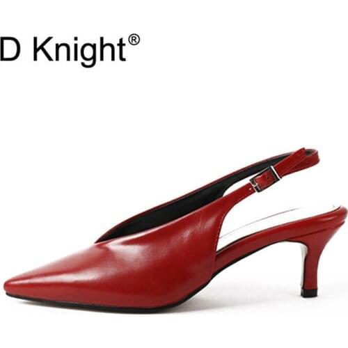 Plus Size 33-40 Korean Pointed Toe Female Pumps Shoes Sandals Women Sandals Shoes Sexy V-Mouth Ladies High Heels Shoes Sandals