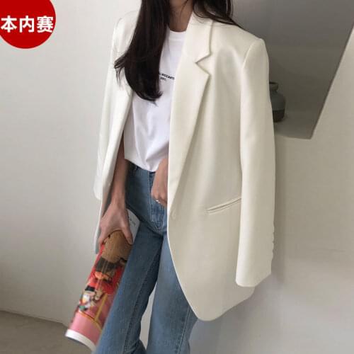 Blazer Women Suit Jacket Womens Autumn Clothing Loose-Fitting Casual Suit Top Veste Femme