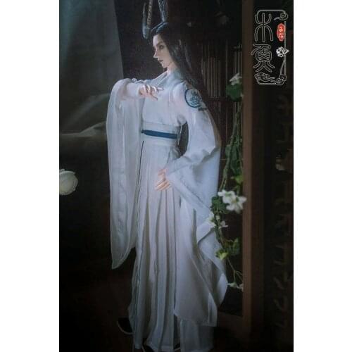 70cm 1/3 BJD Doll Clothes The Untamed Wei Wuxian Xiao Zhan White School Set Custom Male bjd Chinese Costume Highend Collection