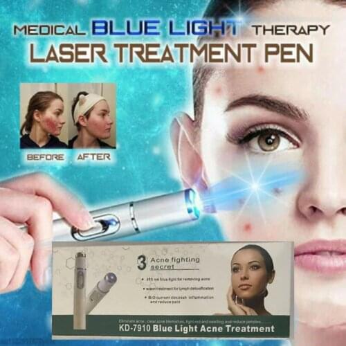 1Pcs Portable Blue Light Therapy Acne Laser Pen Skin Spots Removal Pen Anti Varicose Spider Vein Eraser Treatments