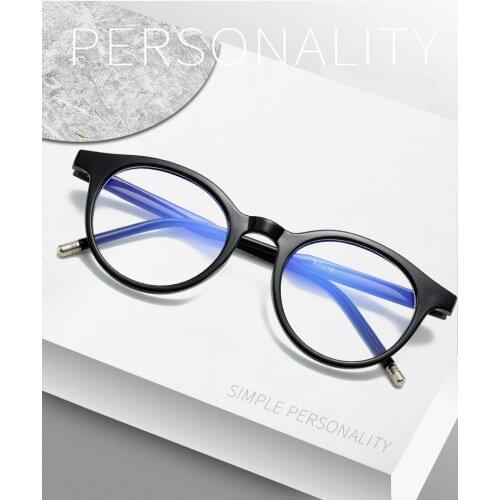 Round Anti-blue Light Eye Glasses Frames for Women Computer Eye Glasses Frames for Men Prescription Glasses Women